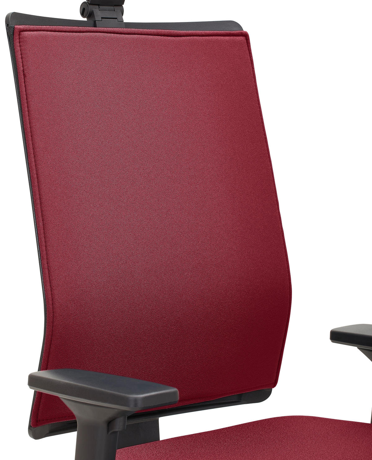 DREHSTUHL Schwarz, Alufarben, Bordeaux  - Bordeaux/Schwarz, KONVENTIONELL, Kunststoff/Textil (63/105/46cm) - Dieter Knoll