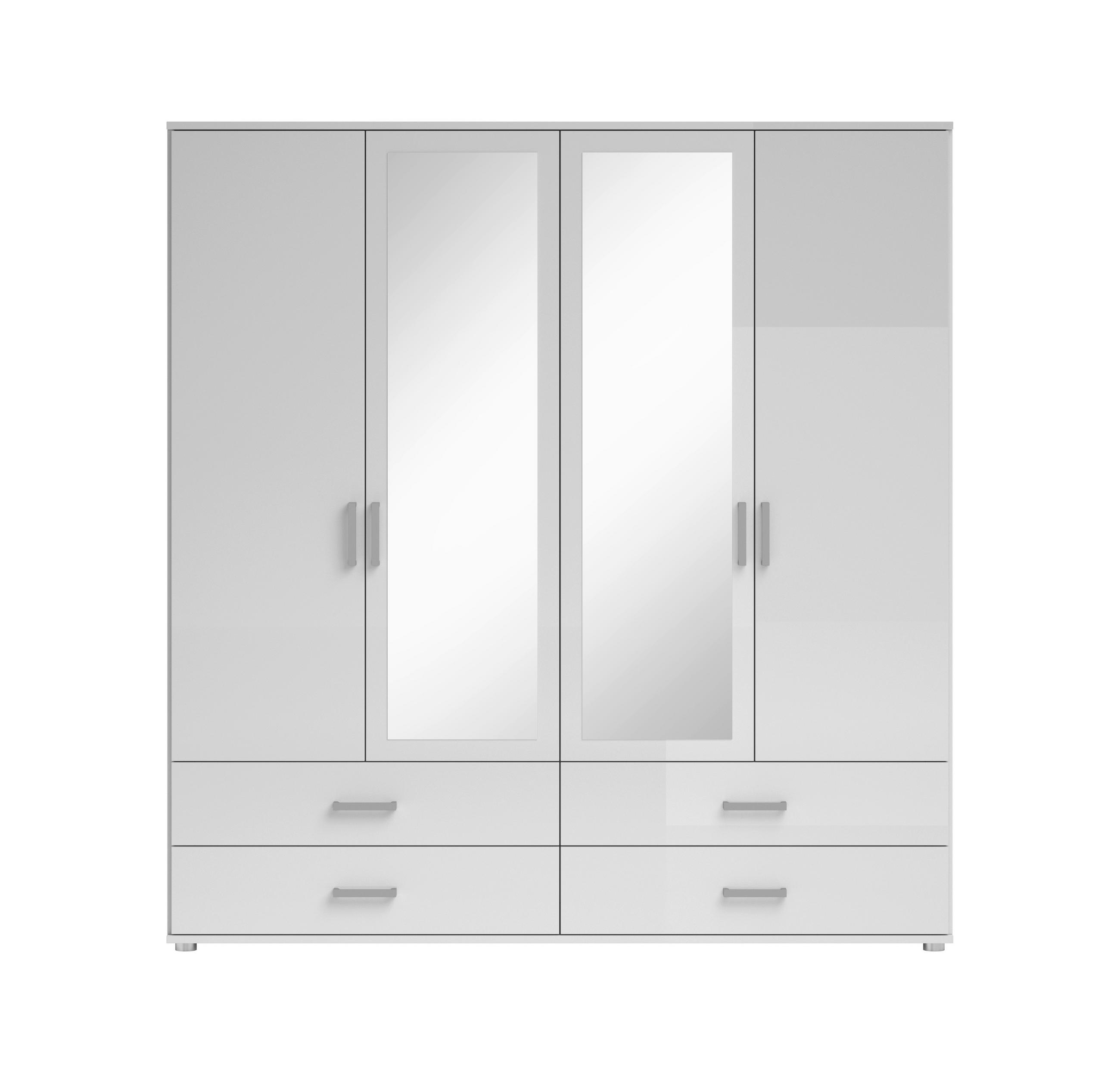 ORMAR ZA ODJEĆU     - bijela/boje aluminija, Konvencionalno, drvni materijal/plastika (180/190/51cm) - Ti'me