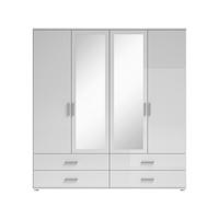 ORMAR ZA ODJEĆU     - bijela/boje aluminija, Konvencionalno, drvni materijal/plastika (180/190/51cm) - Ti'me