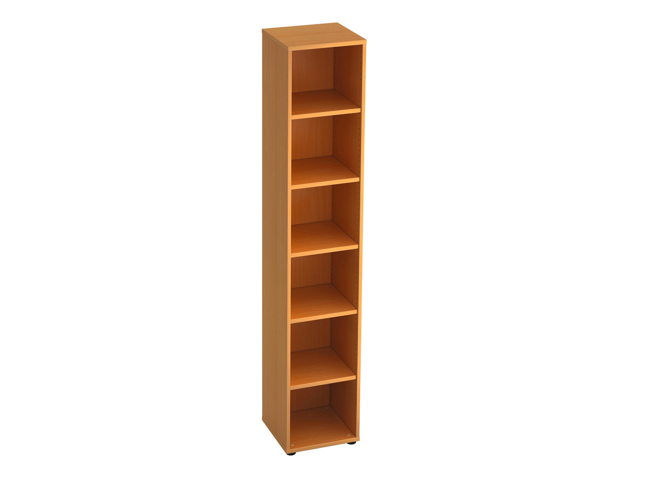 REGAL Buchefarben  - Buchefarben/Schwarz, KONVENTIONELL, Holzwerkstoff/Kunststoff (40/215,6/40cm) - Venda