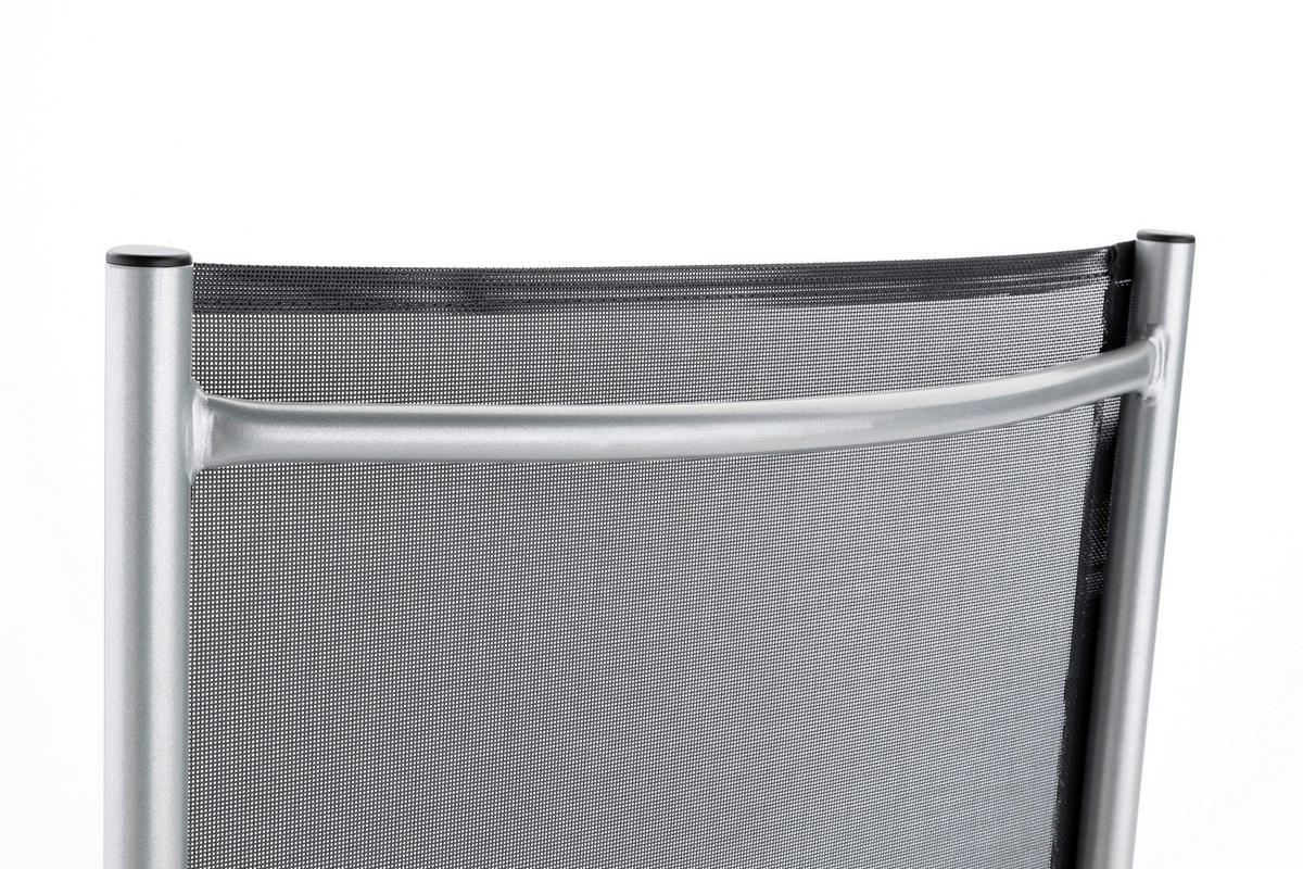 BÄDERLIEGE 67/42/176 cm  - Anthrazit/Silberfarben, Basics, Textil/Metall (67/42/176cm) - Kettler