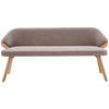 SITZBANK 191/83/59 cm  in Braun  - Eiche Bianco/Braun, KONVENTIONELL, Holz/Textil (191/83/59cm) - Linea Natura