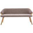 SITZBANK 191/83/59 cm  in Braun  - Eiche Bianco/Braun, KONVENTIONELL, Holz/Textil (191/83/59cm) - Linea Natura