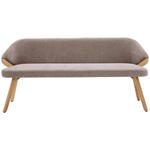 SITZBANK 211/83/59 cm  in Braun  - Eiche Bianco/Braun, KONVENTIONELL, Holz/Textil (211/83/59cm) - Linea Natura