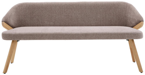 SITZBANK 191/83/59 cm  in Braun  - Eiche Bianco/Braun, KONVENTIONELL, Holz/Textil (191/83/59cm) - Linea Natura