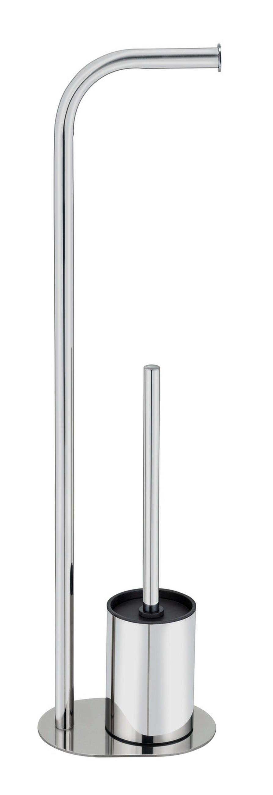 WC-BÜRSTENKOMBINATION - Edelstahlfarben, Basics, Kunststoff/Metall (18/63/13cm) - Wenko