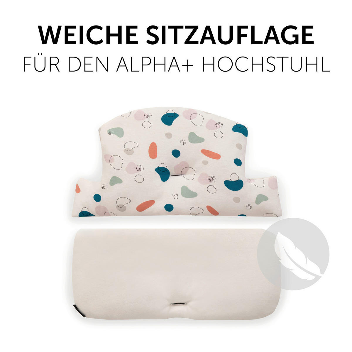 HOCHSTUHLEINLAGE HIGHCHAIRPAD SELECT  - Beige, Basics, Textil (27/47/8cm) - Hauck