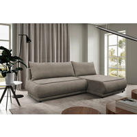 ECKSOFA  PAROS Beige Bouclé  - Beige/Schwarz, Design, Kunststoff/Textil (277/179cm) - MID.YOU