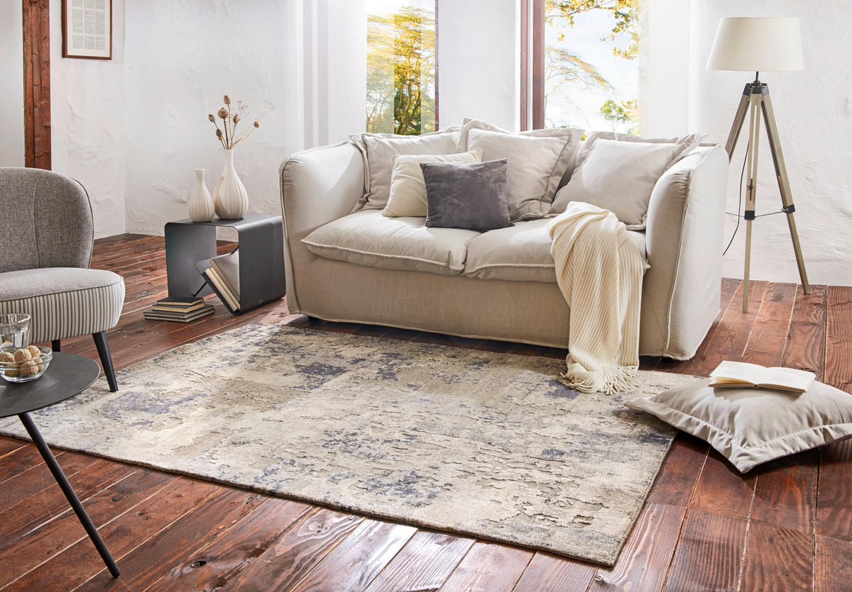 ORIENTTEPPICH 90/160 cm Infinity Orientteppich  - Anthrazit/Silberfarben, Design, Textil (90/160cm) - Cazaris