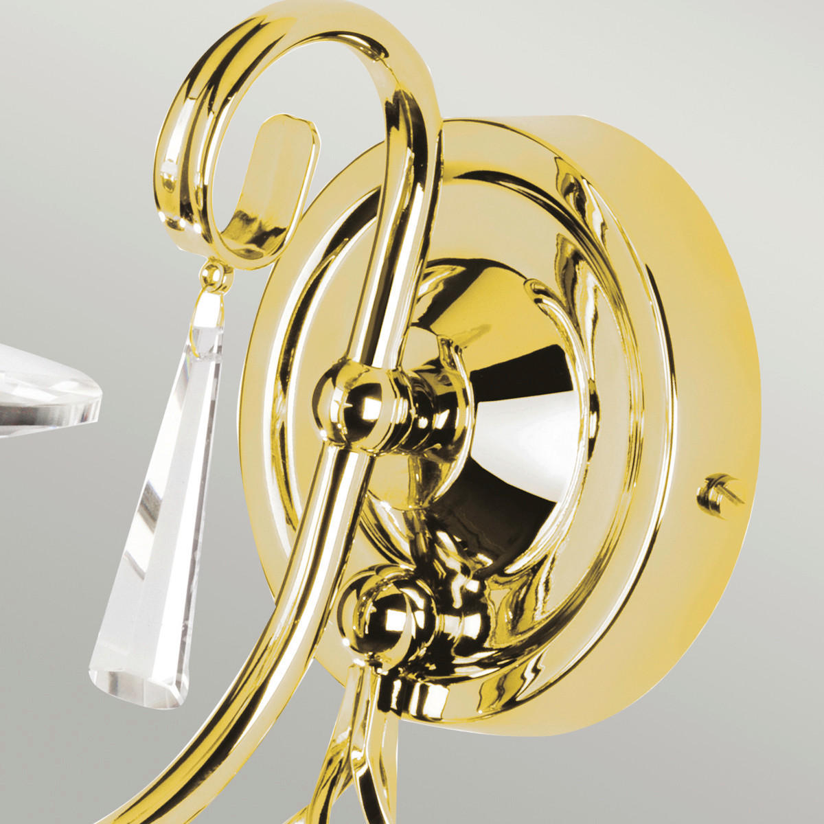 VÄGGLAMPA Elstead 10/22 cm   - mässingsfärgad, Klassisk, metall/glas (10/22cm) - Elstead Lighting