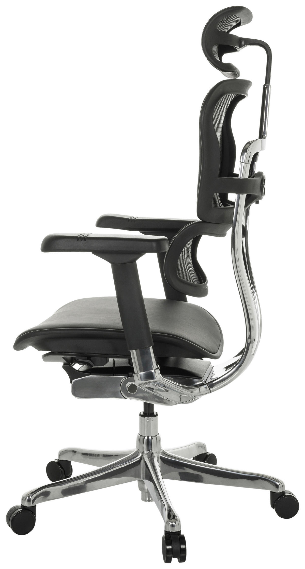 OTOČNÁ ŽIDLE, černá - černá/barvy stříbra, Moderní, kov/plast (78/117 - 136/64cm) - MID.YOU