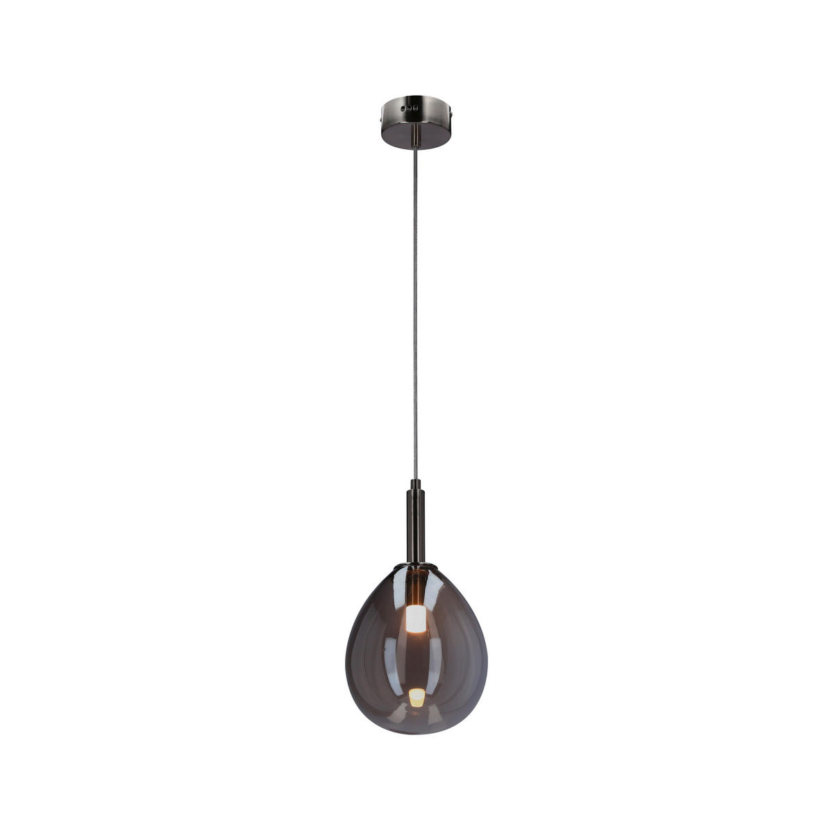 LED-HÄNGELEUCHTE Lukka 18/18/115 cm   - Chromfarben/Silberfarben, Design, Glas/Metall (18/18/115cm)