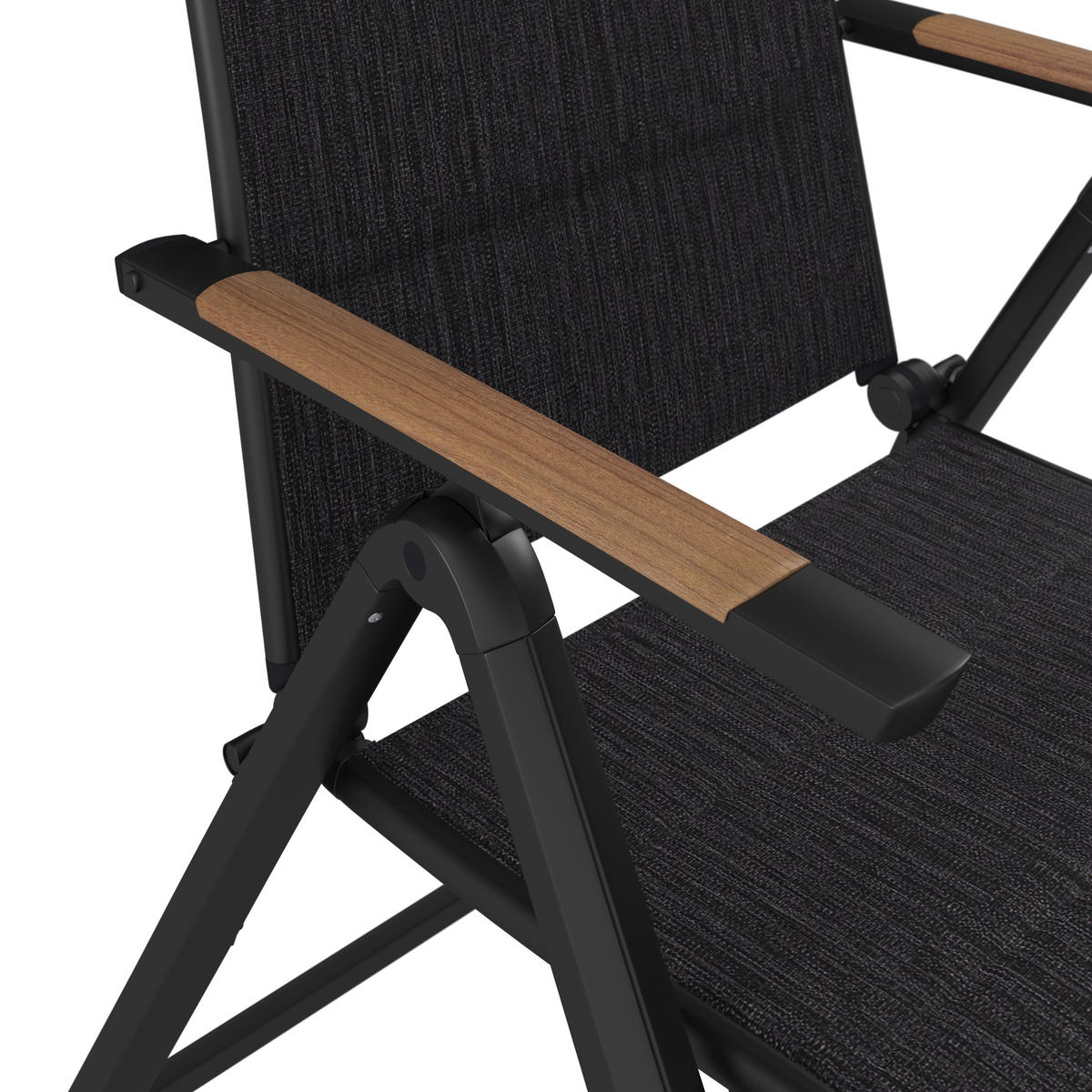 GARTENSESSEL Metall, Textil Naturfarben, Dunkelgrau  - Dunkelgrau/Naturfarben, MODERN, Textil/Metall (57/108/70cm) - Ambia Garden