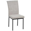STUHL Mikrofaser Schwarz, Beige  - Beige/Schwarz, KONVENTIONELL, Textil/Metall (44/96/61cm) - MID.YOU