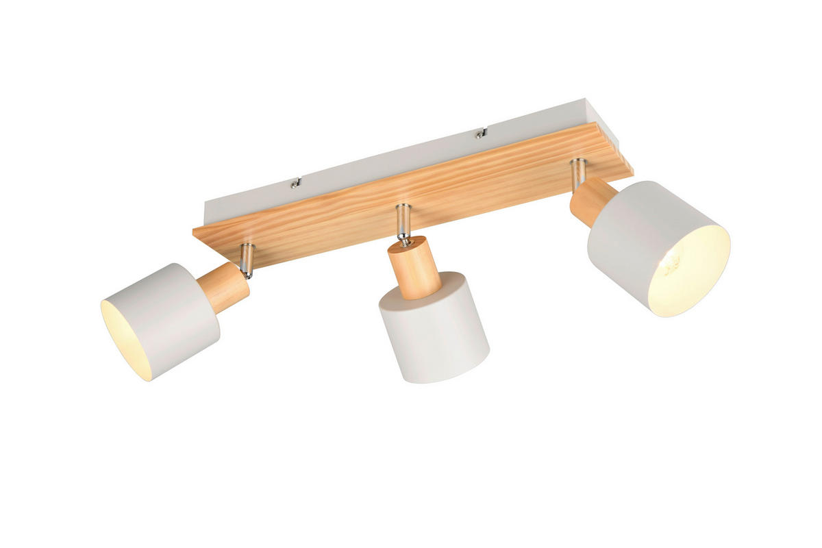 REFLEKTOR  Shanti 45,5/19,5/17,5 cm            - siva/rjava, Basics, kovina/les (45,5/19,5/17,5cm)