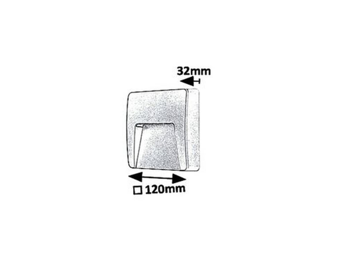 ZUNANJA STENSKA SVETILKA  Trento  12/12 cm           - bela, Basics, umetna masa (12/12cm)