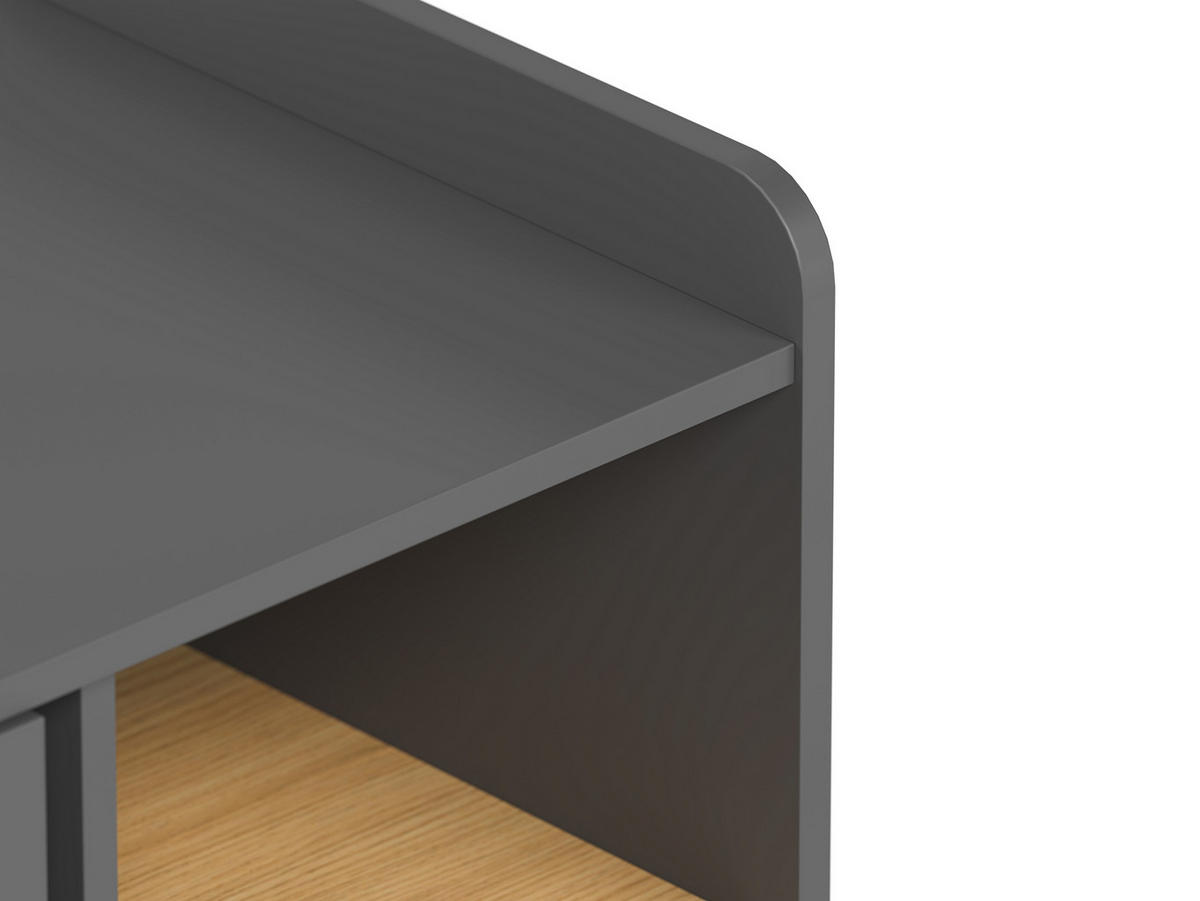WICKELKOMMODE Leaf Graphitfarben  - Graphitfarben, MODERN, Holzwerkstoff (88,5/89,5/75-44cm) - MID.YOU