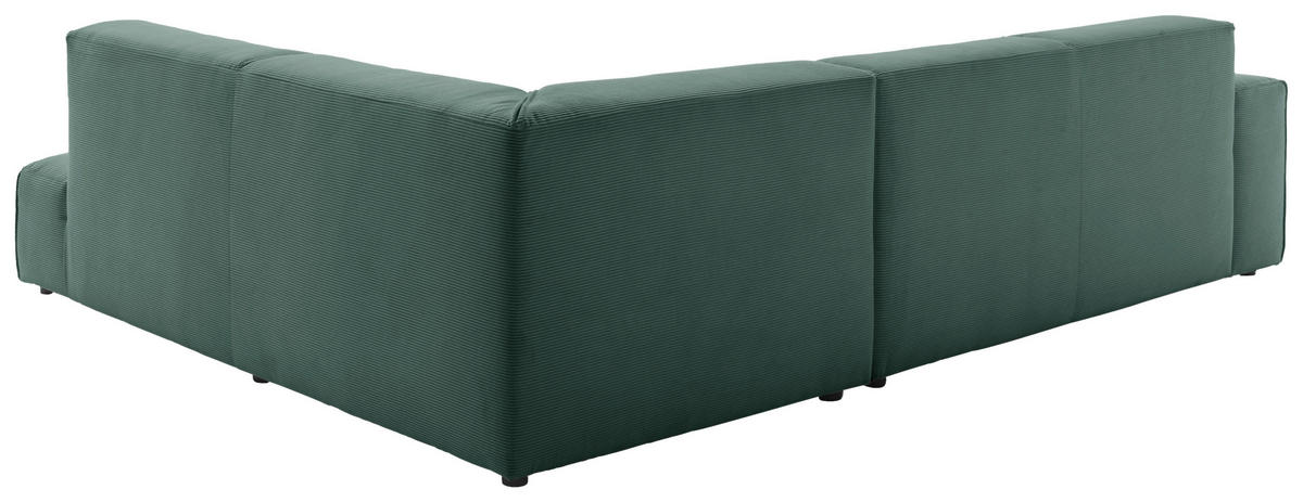 Freisteller von Pure Home Lifestyle ECKSOFA Grün Cord.