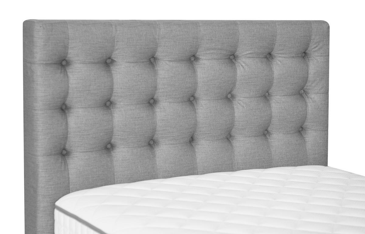 BOXSPRINGBETT 140/200 cm  in Hellgrau  - Hellgrau, Design, Holz/Textil (140/200cm) - Welnova