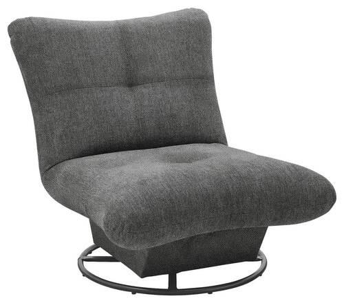 FÅTÖLJ i textil grafitfärgad  - grafitfärgad/svart, Klassisk, metall/textil (96/75/93cm) - MID.YOU