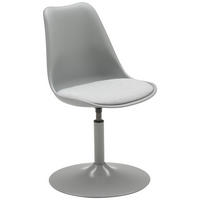 STUHL  in Eisen Webstoff Metall, Kunststoff, Textil matt  - Grau, LIFESTYLE, Kunststoff/Textil (47.5/88/52cm) - MID.YOU