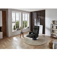 RELAXSESSEL in Leder Anthrazit  - Edelstahlfarben/Anthrazit, Design, Leder/Metall (78/112/85cm) - Cantus