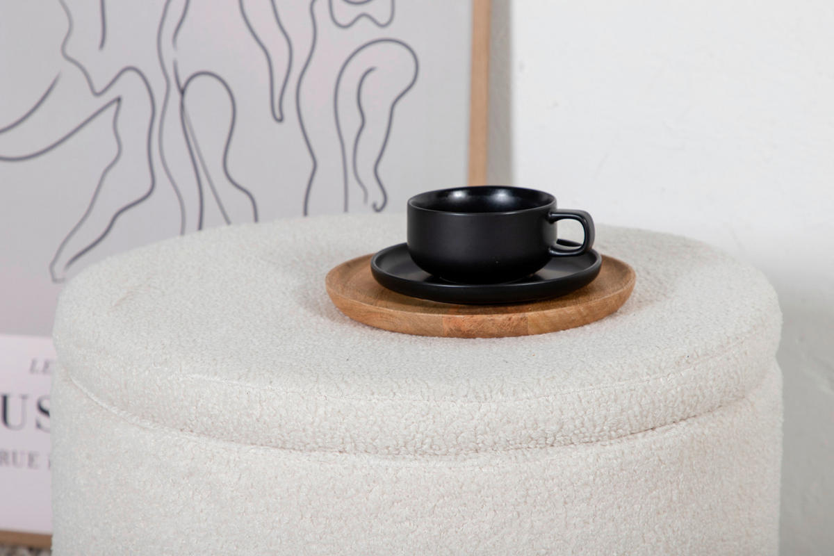 SITTPUFF i  - vit, Design, textil (51/43/51cm) - Livetastic