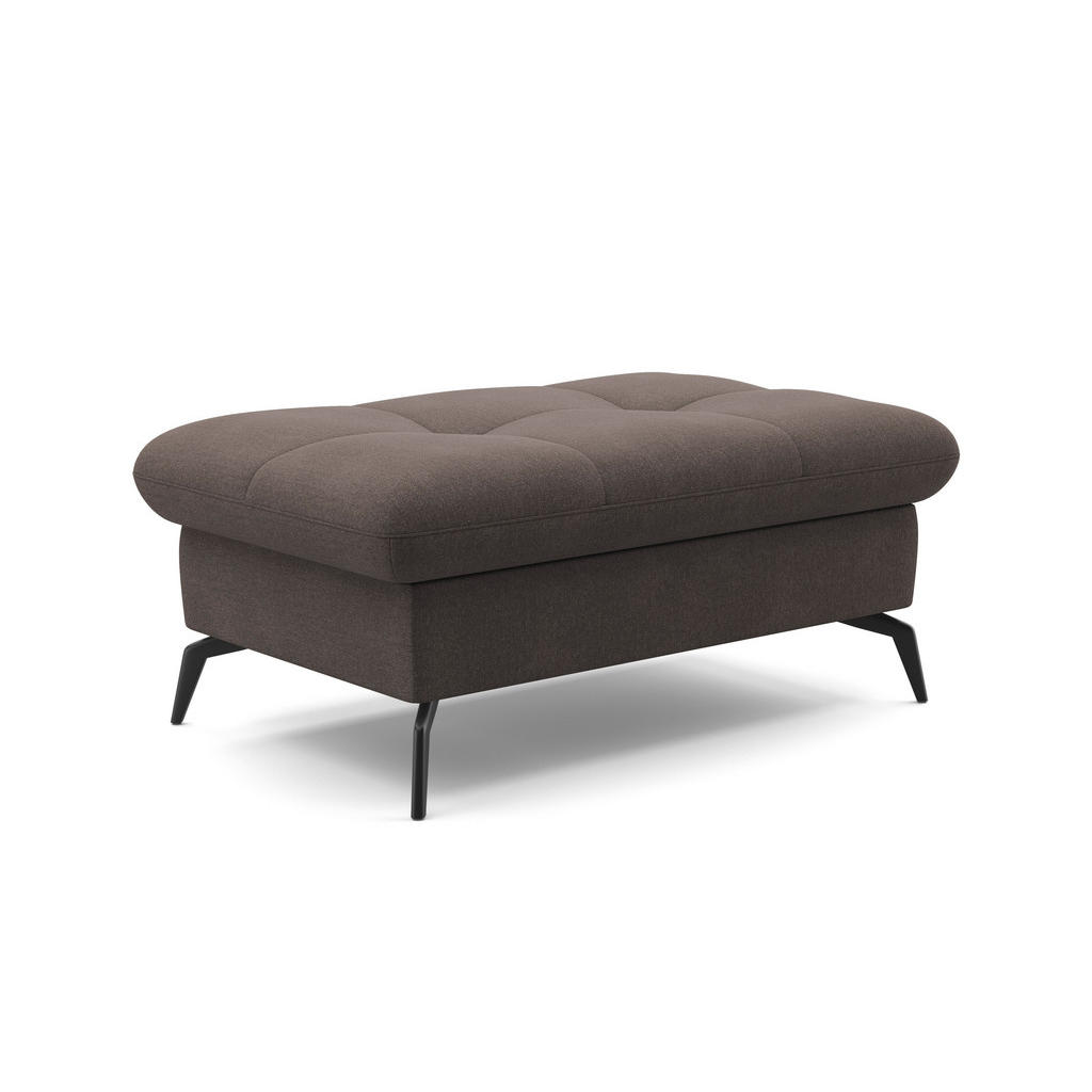 Thumbnail - Sit & More Hocker, Graphit, Textil, Füllung: Schaumstoff, rechteckig, 102x47x69 cm, Goldenes M, Oeko-Tex® Standard 100, ...