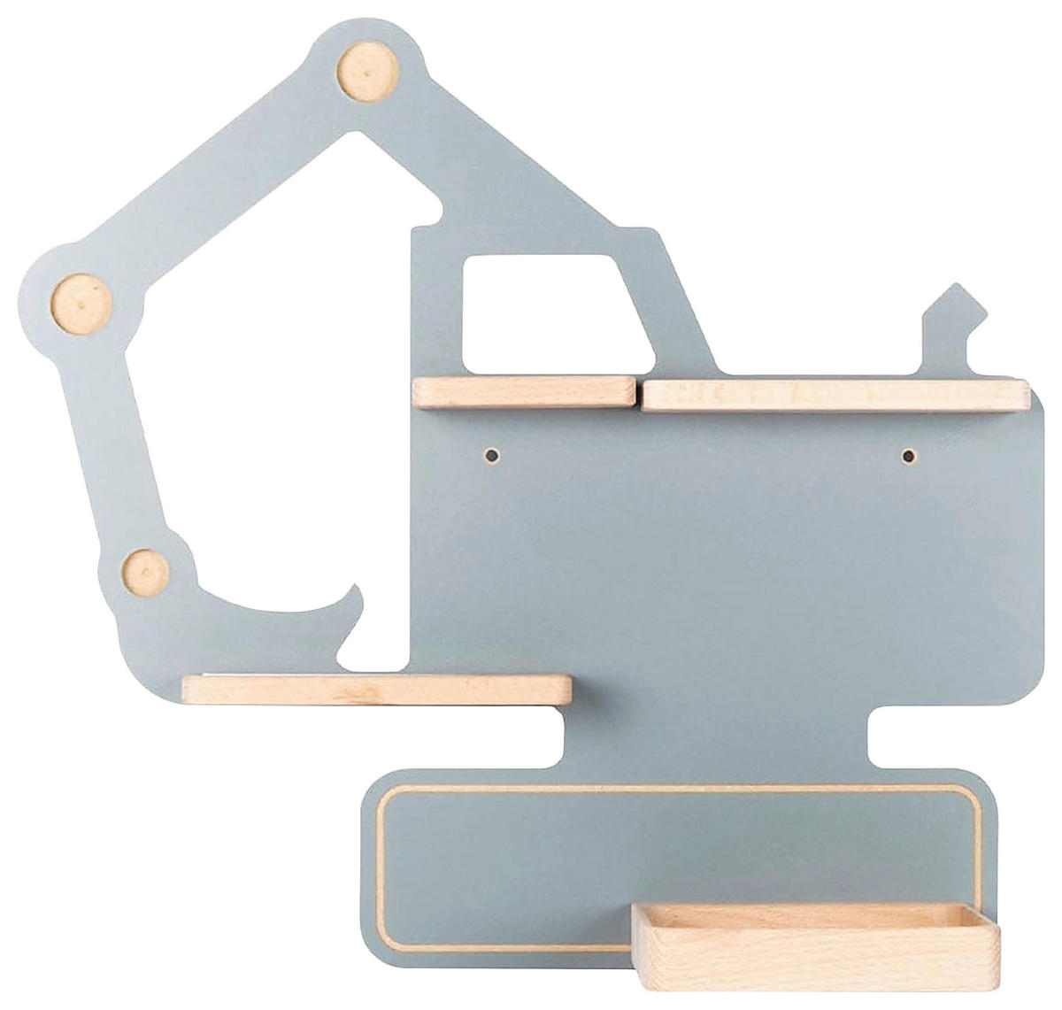 KINDERREGAL  - Grau, Modern, Holzwerkstoff (44/39/19cm) - Livetastic
