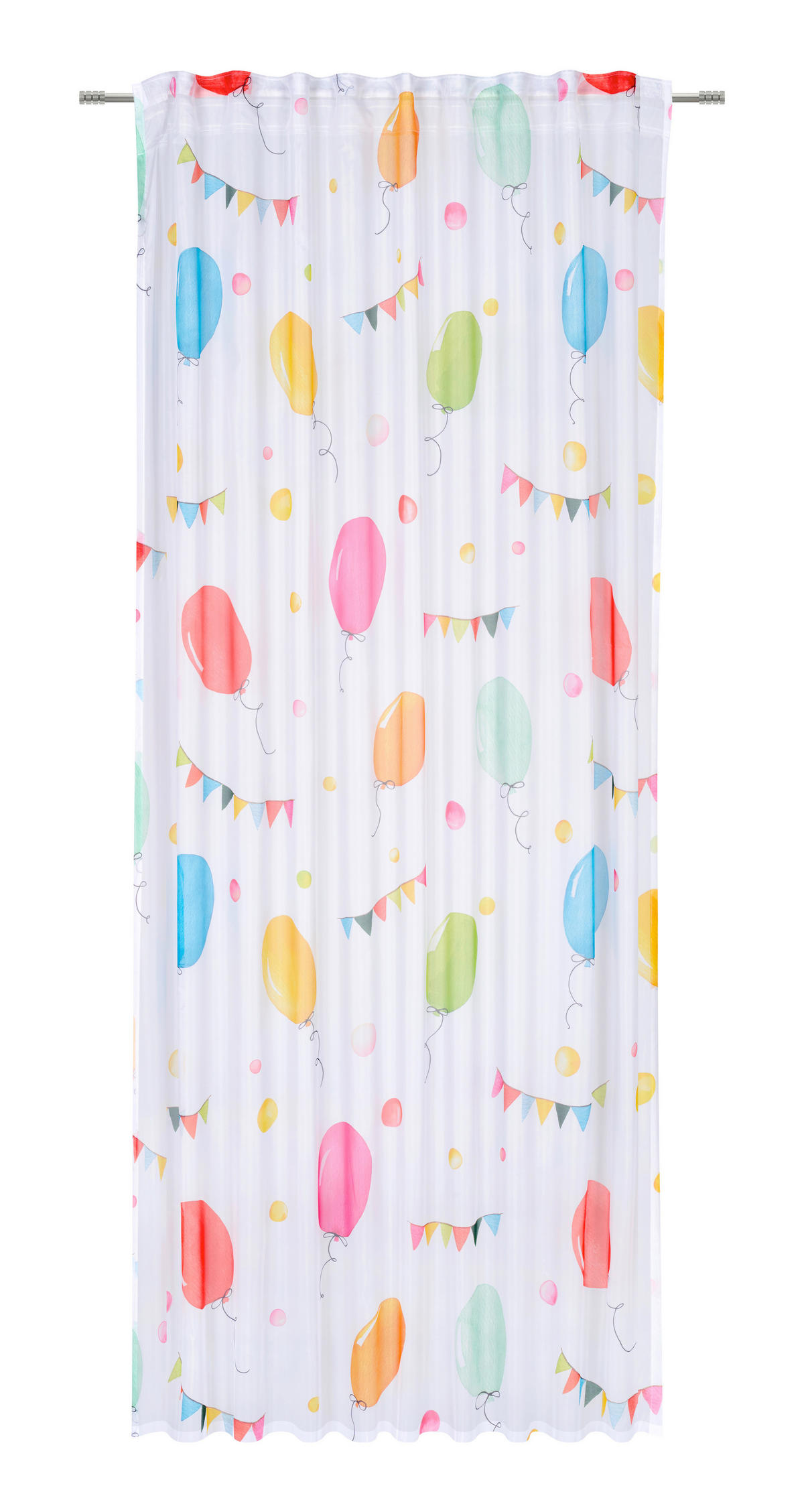 HOTOVÝ ZÁVES, polopriehľadné, 140/245 cm - viacfarebná, Basics, textil (140/245cm) - Ben'n'jen