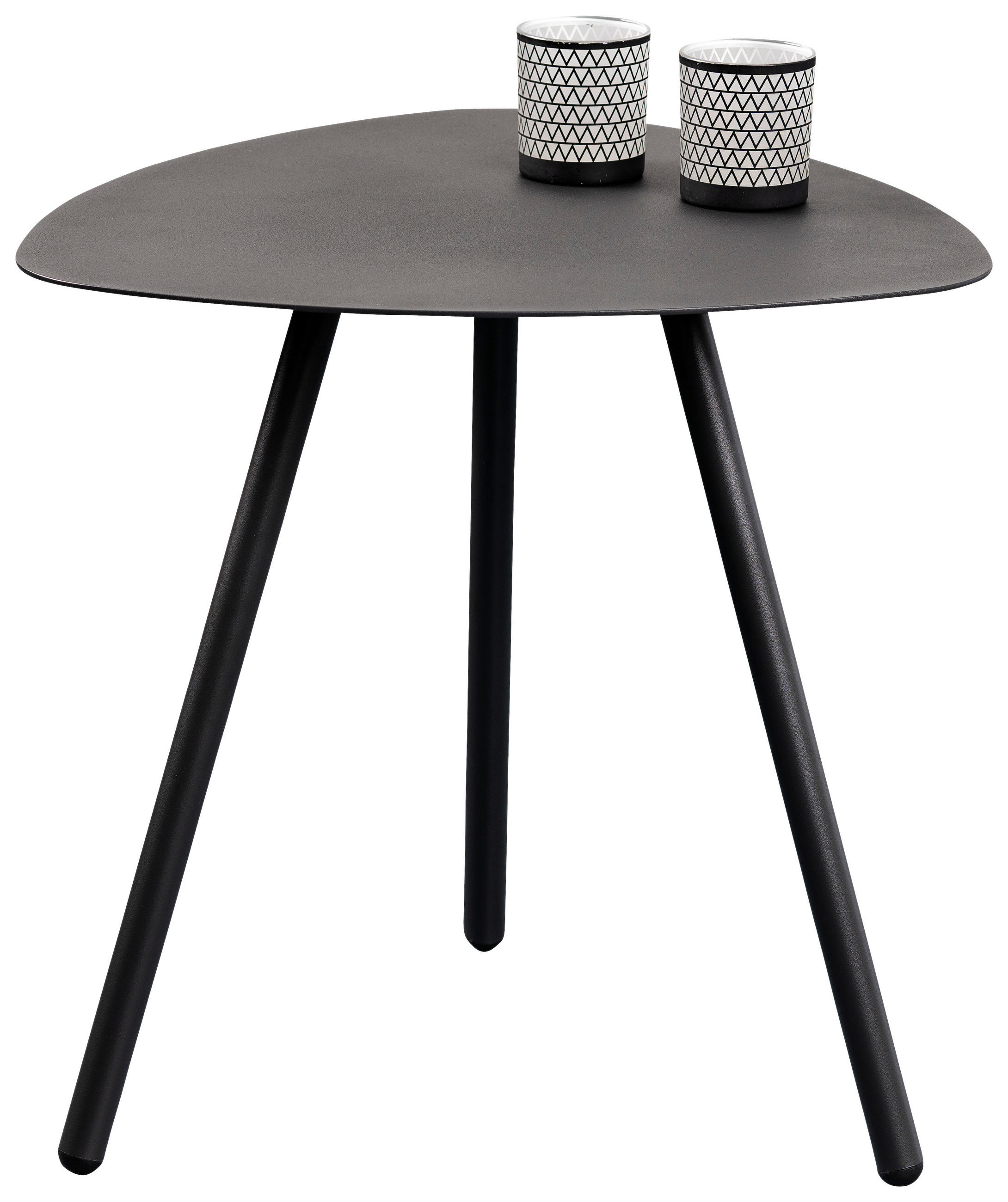 BEISTELLTISCH 50/50/50 cm Anthrazit  - Anthrazit, Design, Metall (50/50/50cm) - Xora