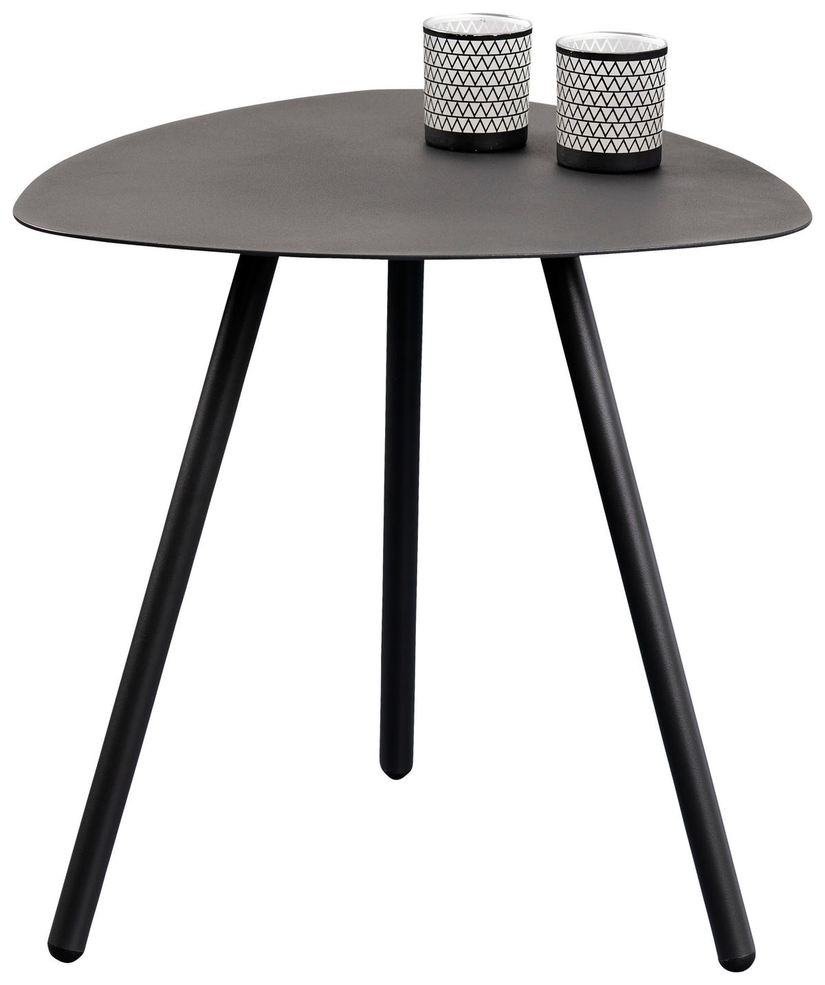 BEISTELLTISCH in Metall 50/50/50 cm  - Anthrazit, Design, Metall (50/50/50cm) - Xora
