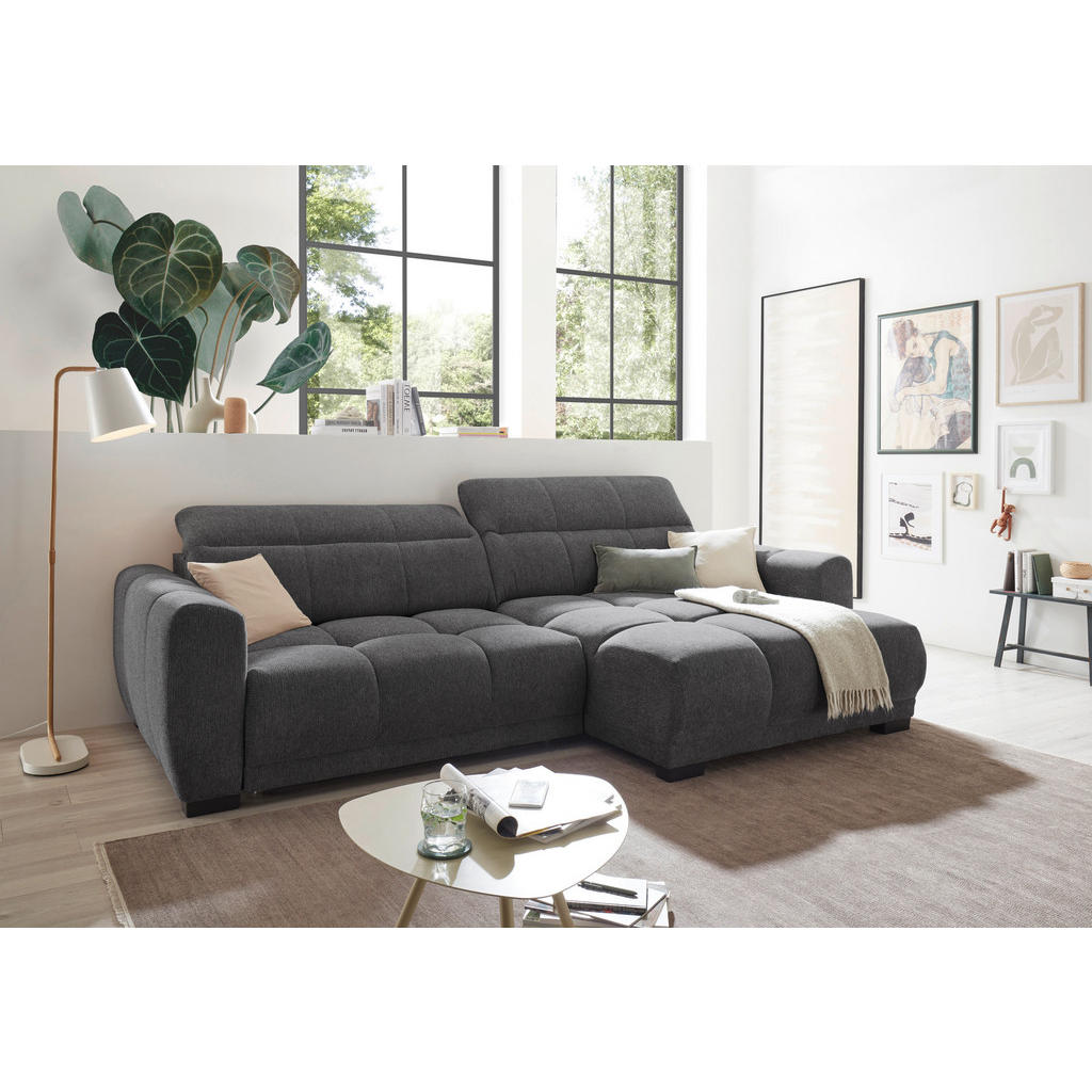 Livetastic ROHOVÁ SEDAČKA, textil, antracitová