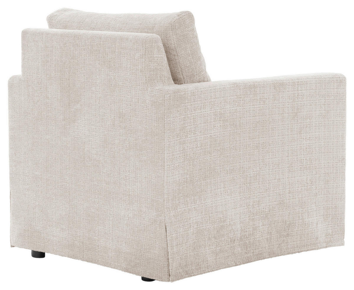 SESSELBEZUG - Creme, Design, Textil (84/89/95cm) - P & B