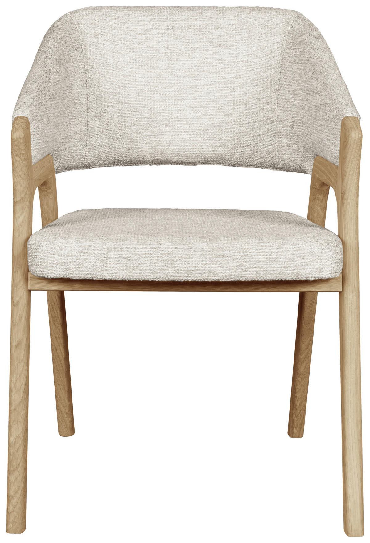 ARMLEHNSTUHL  Typenauswahl Jacquard  - Eichefarben/Beige, KONVENTIONELL, Holz/Textil (57/84/61cm) - Linea Natura