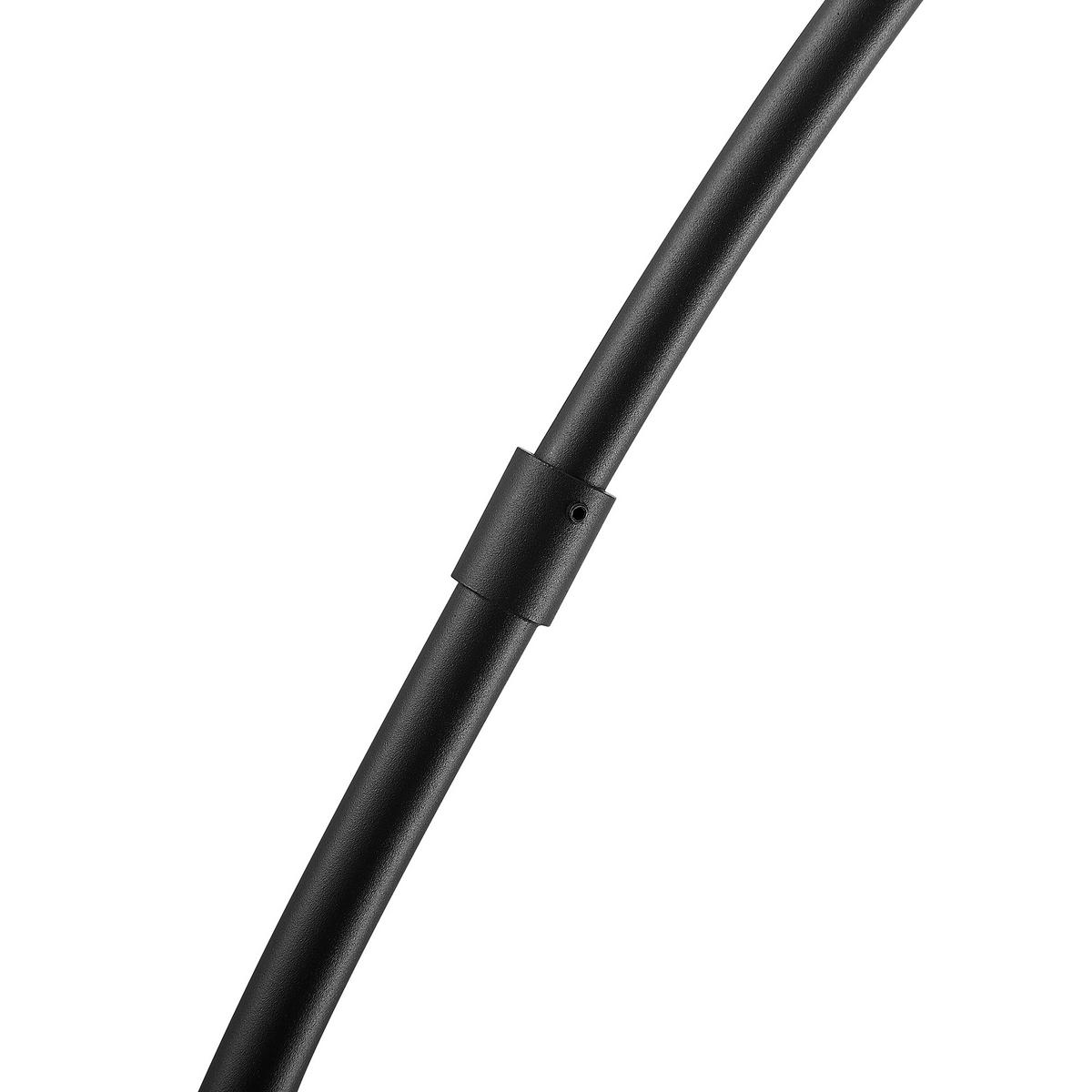 STEHLEUCHTE Aleyna 118/185 cm   - Goldfarben/Schwarz, Design, Metall (118/185cm) - Novel