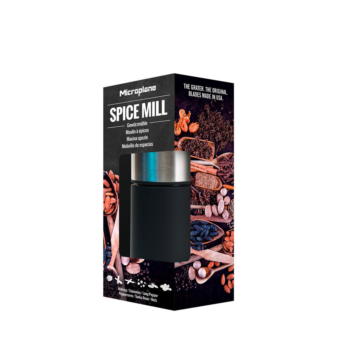 GEWÜRZMÜHLE  - Basics, Kunststoff/Metall (12/5/5cm) - MICROPLANE