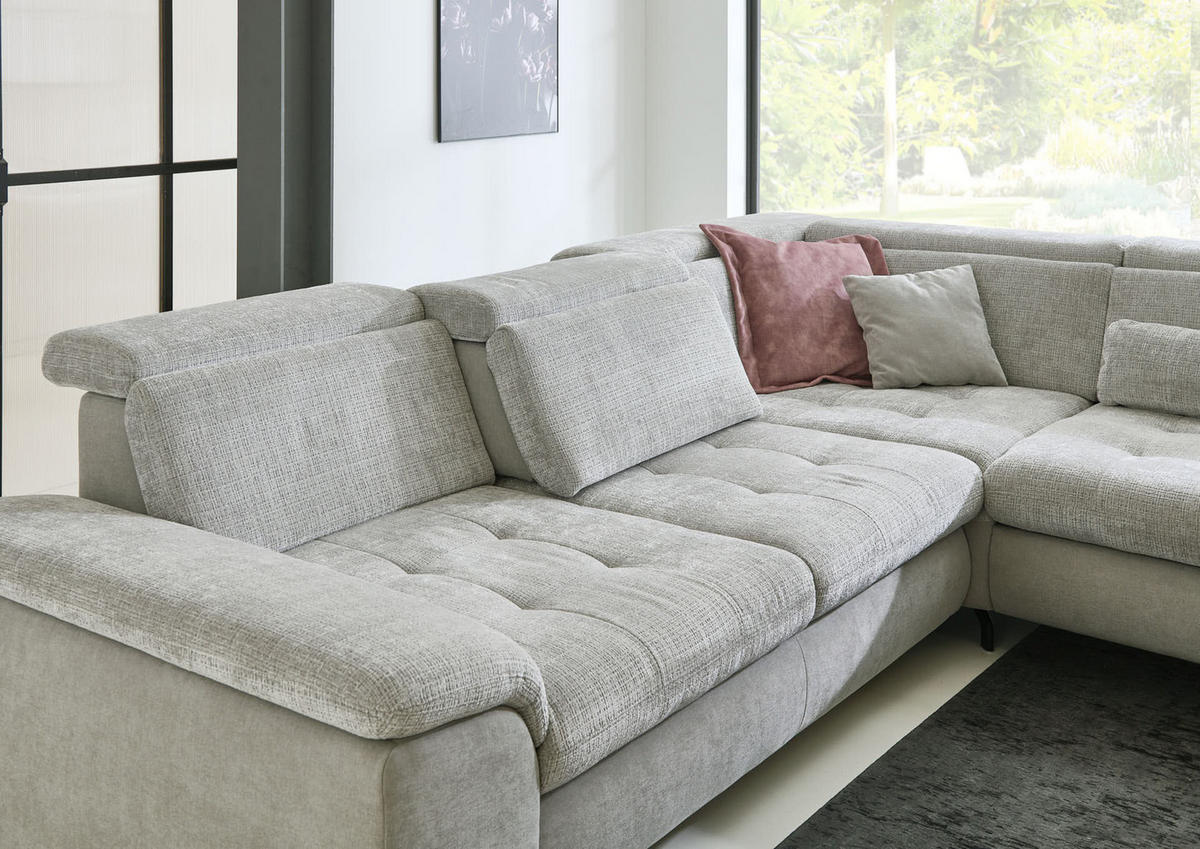 UGAONA GARNITURA siva  - siva/bež, Moderno, tekstil - Beldomo Comfort