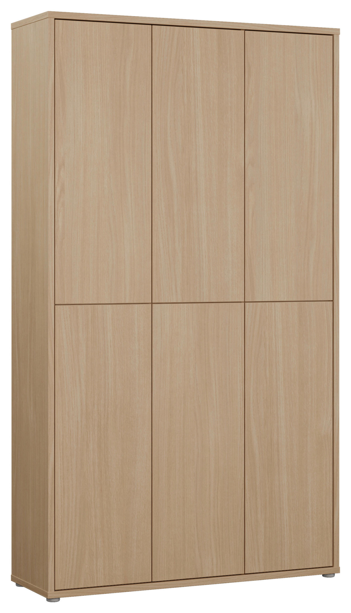 SCHUHSCHRANK 109,2/191,9/34,9 cm  - Eichefarben/Grau, Modern, Holzwerkstoff/Kunststoff (109,2/191,9/34,9cm) - Carryhome