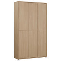 SCHUHSCHRANK 109,2/191,9/34,9 cm  - Eichefarben/Grau, MODERN, Holzwerkstoff/Kunststoff (109,2/191,9/34,9cm) - Carryhome
