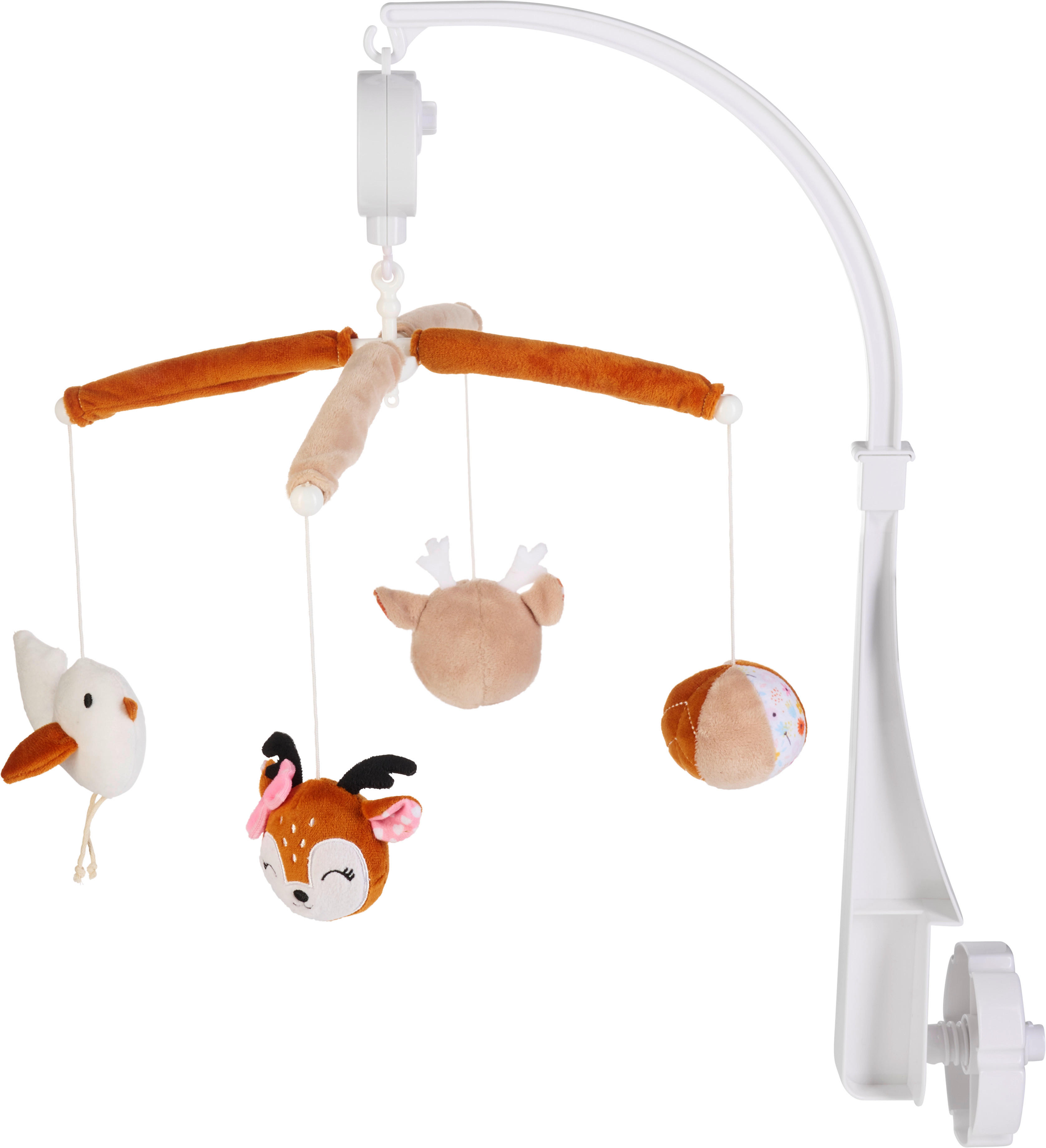 VRTILJAK ZA OTROŠKO POSTELJIC - rjava/terakota, Basics, umetna masa/tekstil (34cm) - Patinio