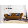 CHESTERFIELD-SOFA in Mikrofaser Gelb, Orange, Schwarz  - Gelb/Schwarz, Design, Textil/Metall (223/84/90cm) - Pure Home Lifestyle