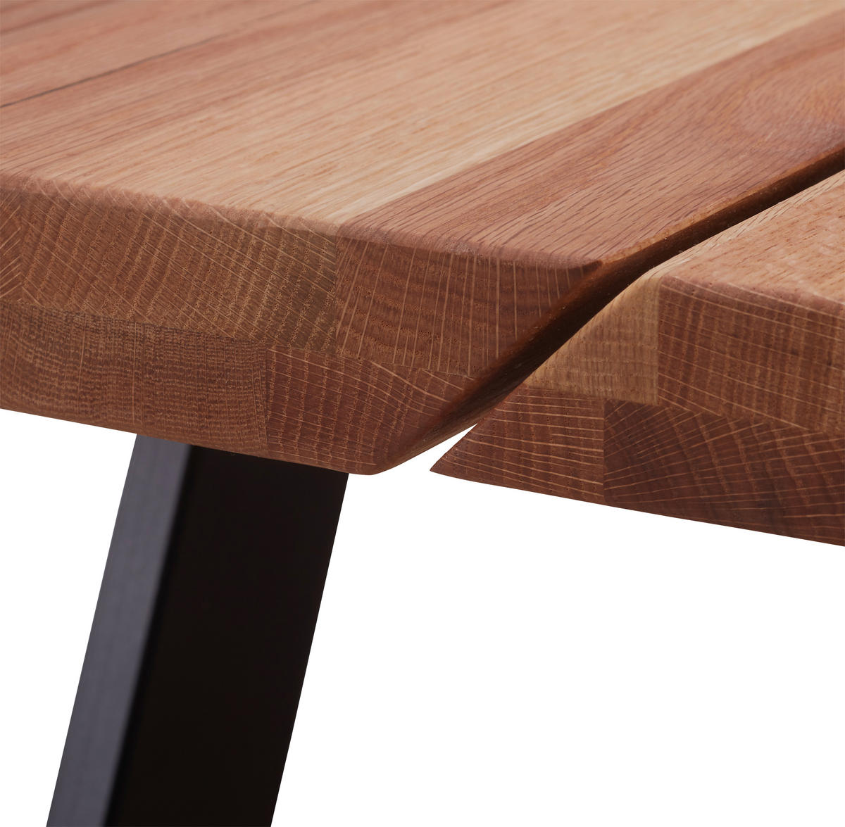 COUCHTISCH in Holz, Metall, Glas 115/65/45 cm  - Eichefarben/Schwarz, Design, Glas/Holz (115/65/45cm) - Novel