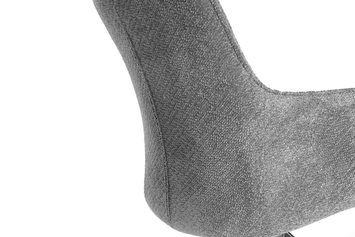 ARMLEHNSTUHL  in Eisen Webstoff  - Schwarz/Grau, Design, Textil/Metall (64/88/60cm) - Novel