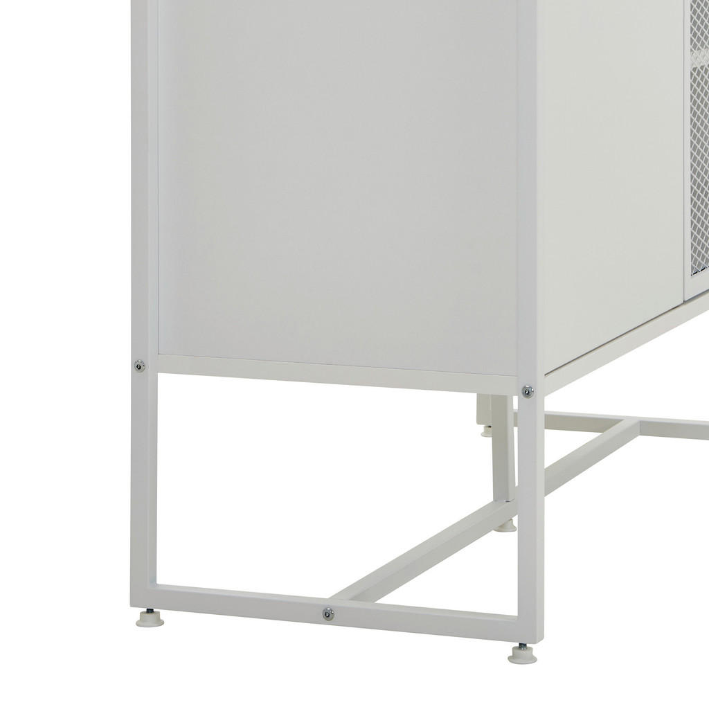 Thumbnail - Novel Sideboard, Weiß, Metall, 2 Fächer, 100x75x41 cm, stehend, Wohnzimmer, Kommoden & Sideboards, Sideboards