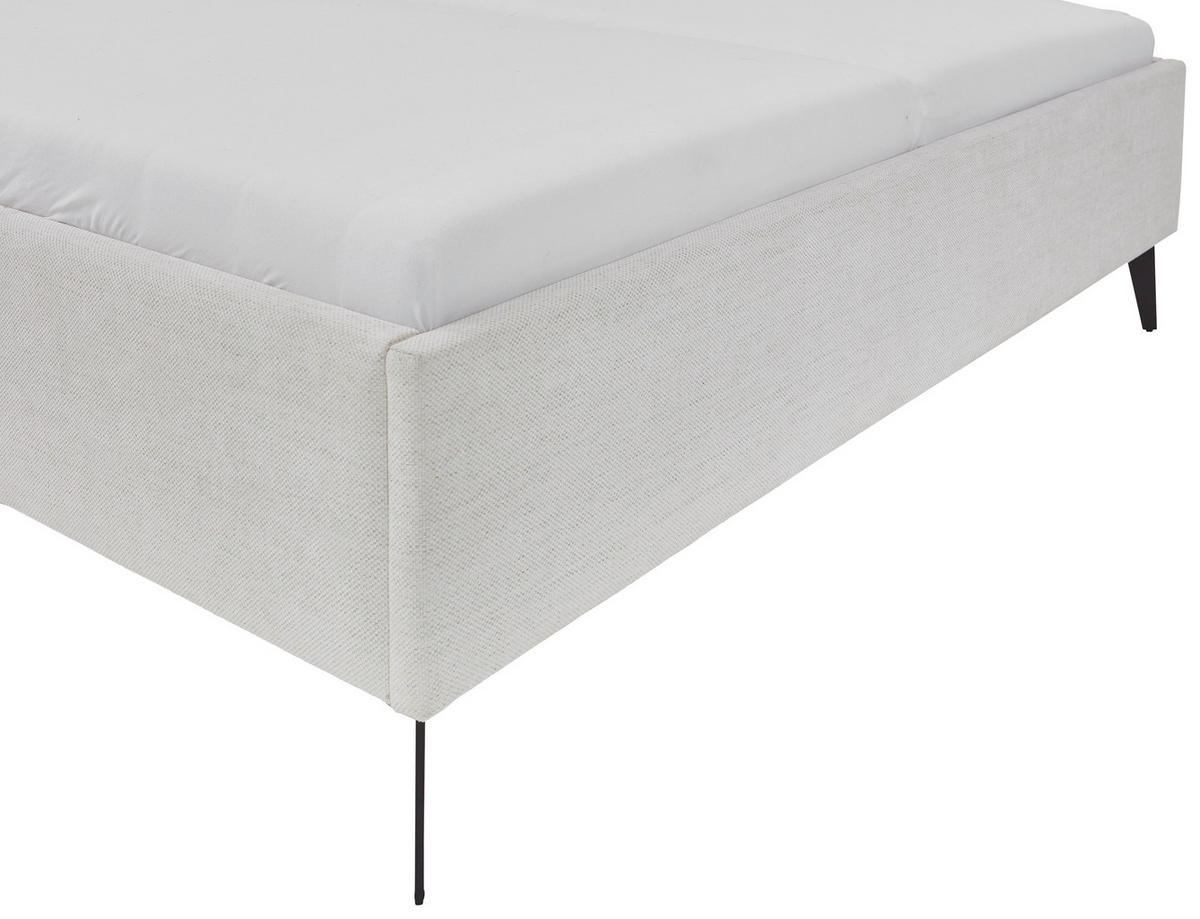 POLSTERBETT Lattenrost, Bettkasten 180/200 cm  in Beige  - Birkefarben/Beige, Design, Holz/Textil (180/200cm) - Xora