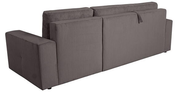 ECKSCHLAFSOFA  mit Cord Anthrazit  - Anthrazit/Schwarz, KONVENTIONELL, Textil (248/146cm) - Xora
