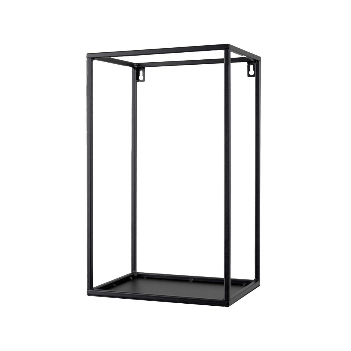 WANDREGAL  - Schwarz, Design, Metall (19/25/47cm)