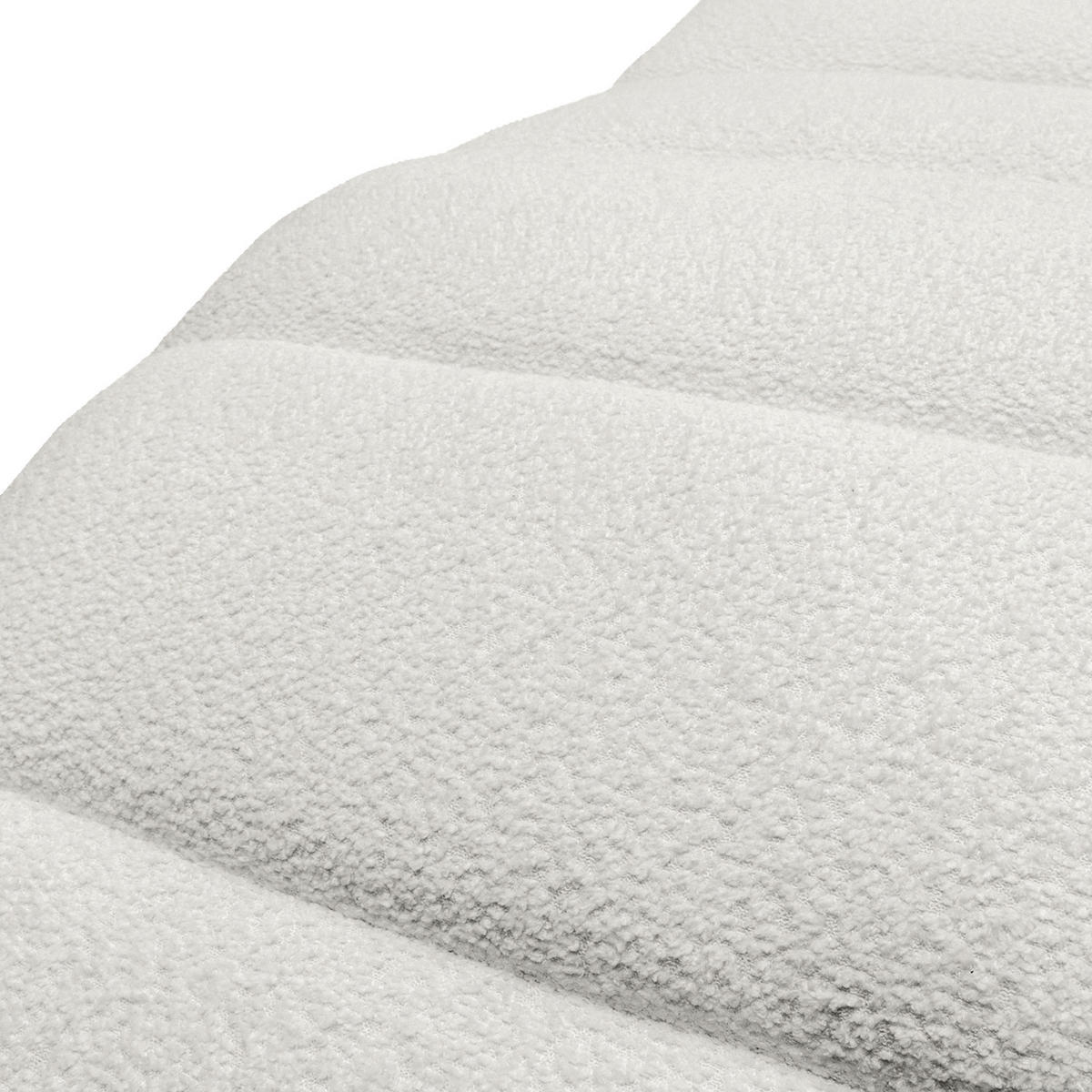 RELAXLIEGE SWING Bouclé Hellgrau  - Silberfarben/Hellgrau, Design, Textil/Metall (65/65-95/171cm) - Livetastic