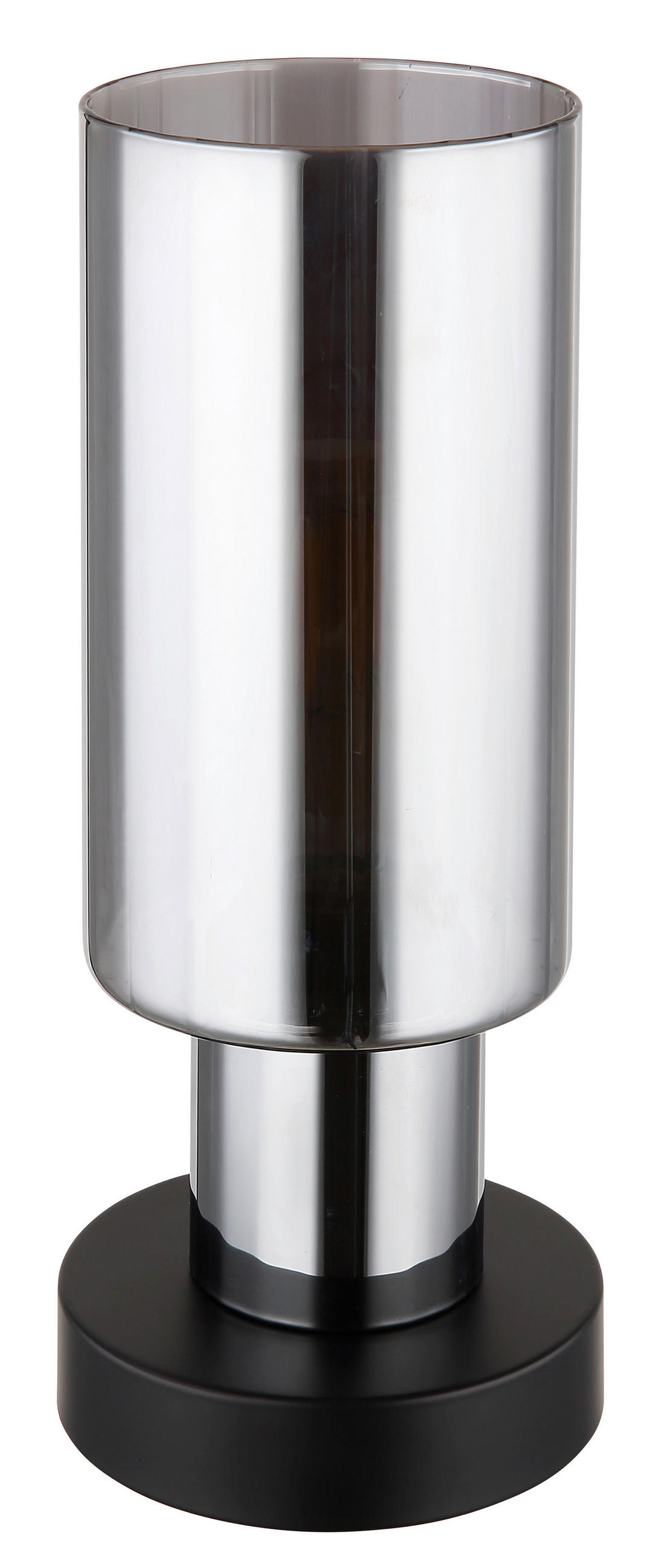 TISCHLEUCHTE - Schwarz, Basics, Glas/Metall (11/27cm) - Globo